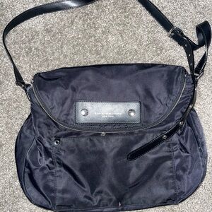 Marc Jacobs Black Nylon Tote with Pink Liner and ID Holder